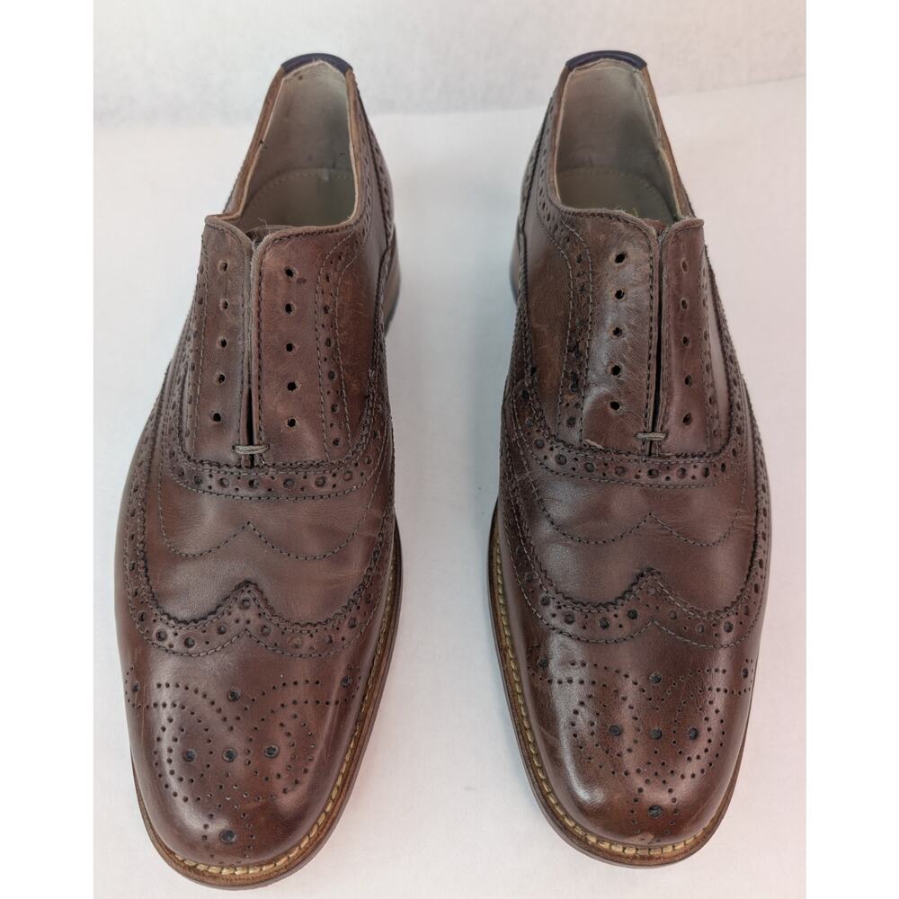 Clarks Craftmaster Oliver Brown Leather Brogue Oxfords 15775 Mens Shoes 7.5 - Picture 8 of 14